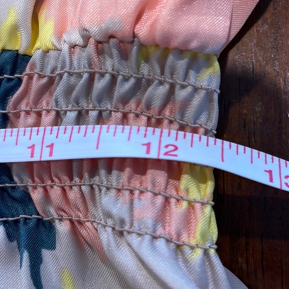 Parker Multicolor Pullover Razorback Blouson Cocktail Mini Dress - Size Med - Picture 12 of 13